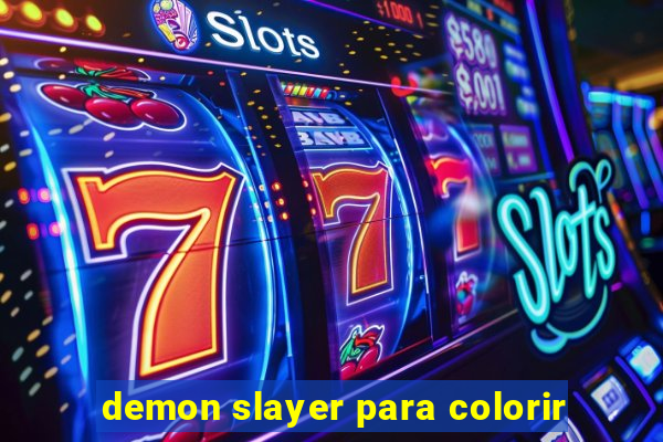 demon slayer para colorir